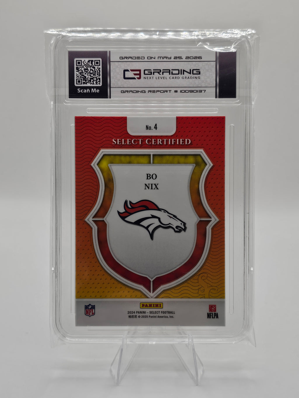 2024 Panini Select Certified Rookies #4 Bo Nix