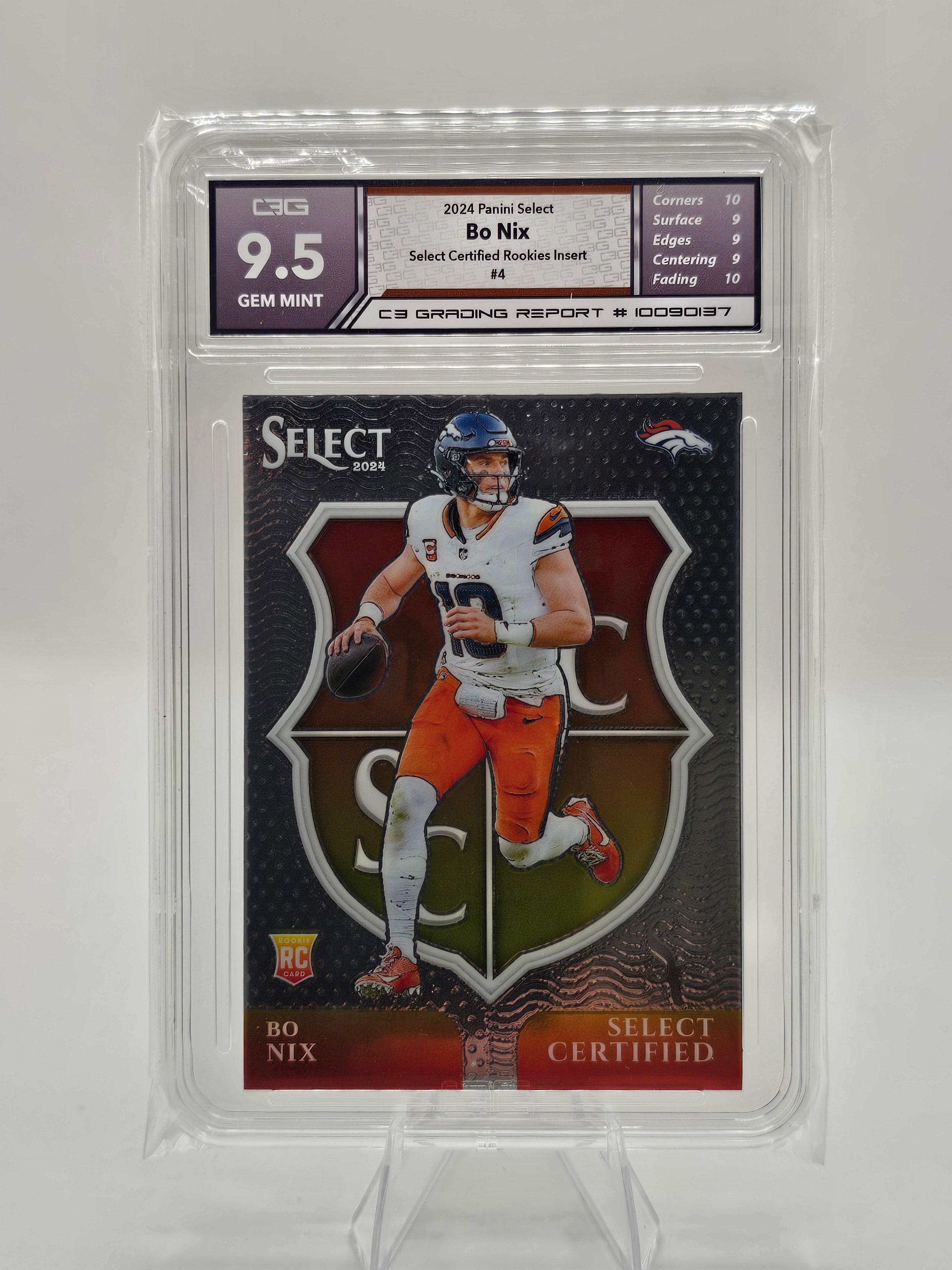 2024 Panini Select Certified Rookies #4 Bo Nix