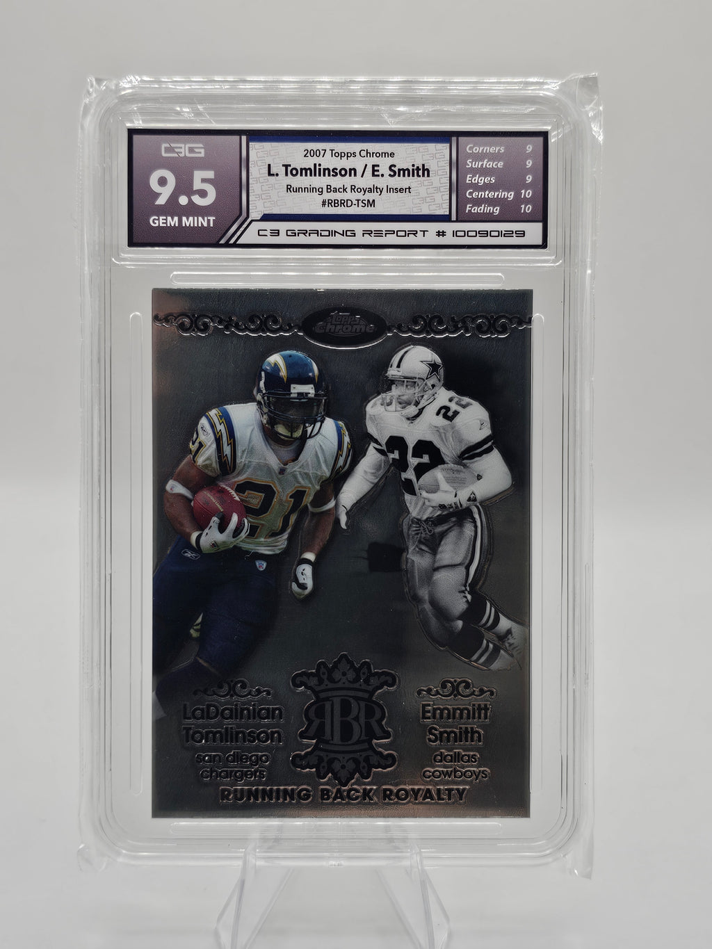 2007 Topps Chrome Running Back Royalty LaDainian Tomlinson / Emmitt Smith