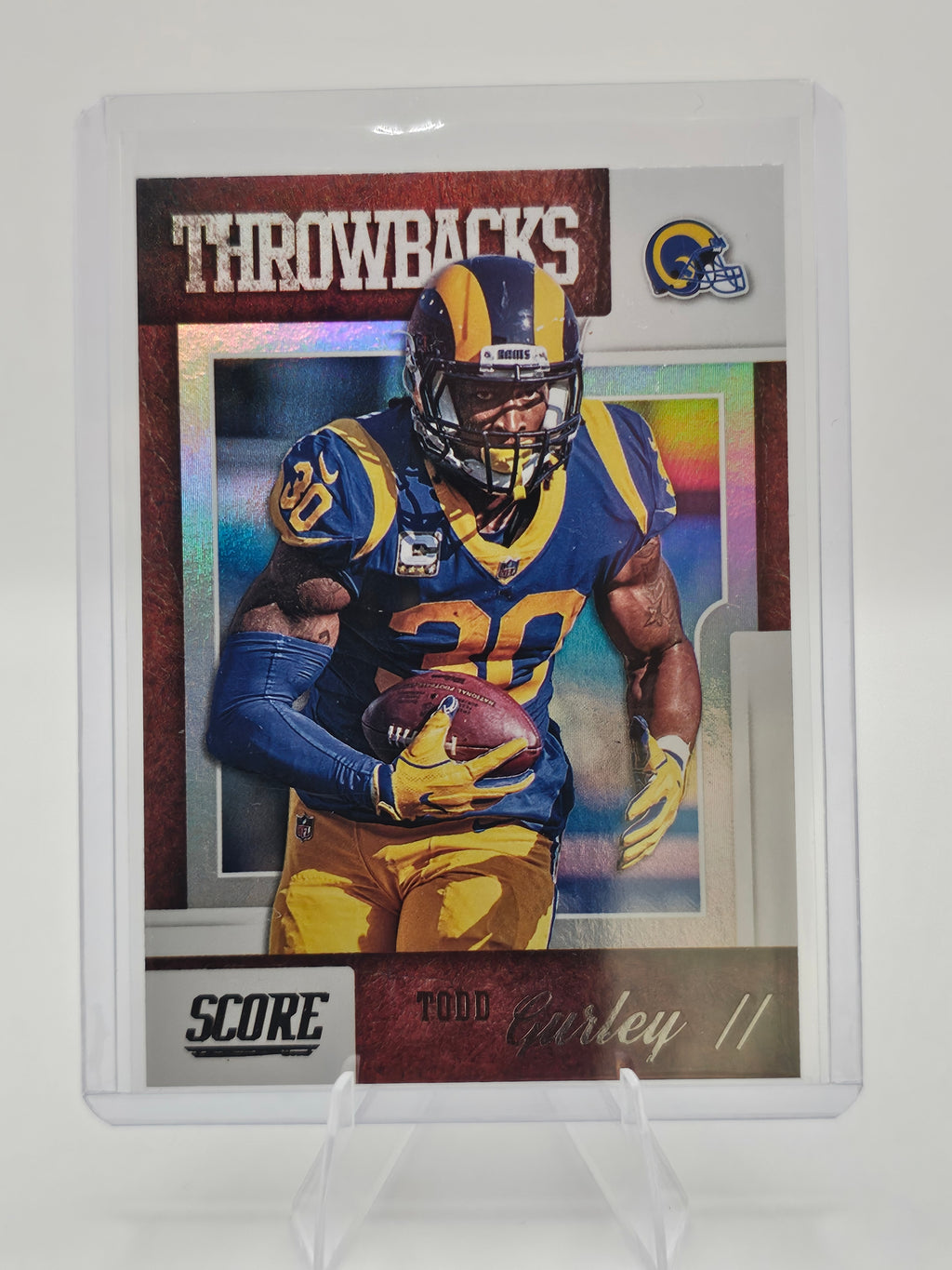 2019 Score Throwbacks #T-9 Todd Gurley II Los Angeles Rams