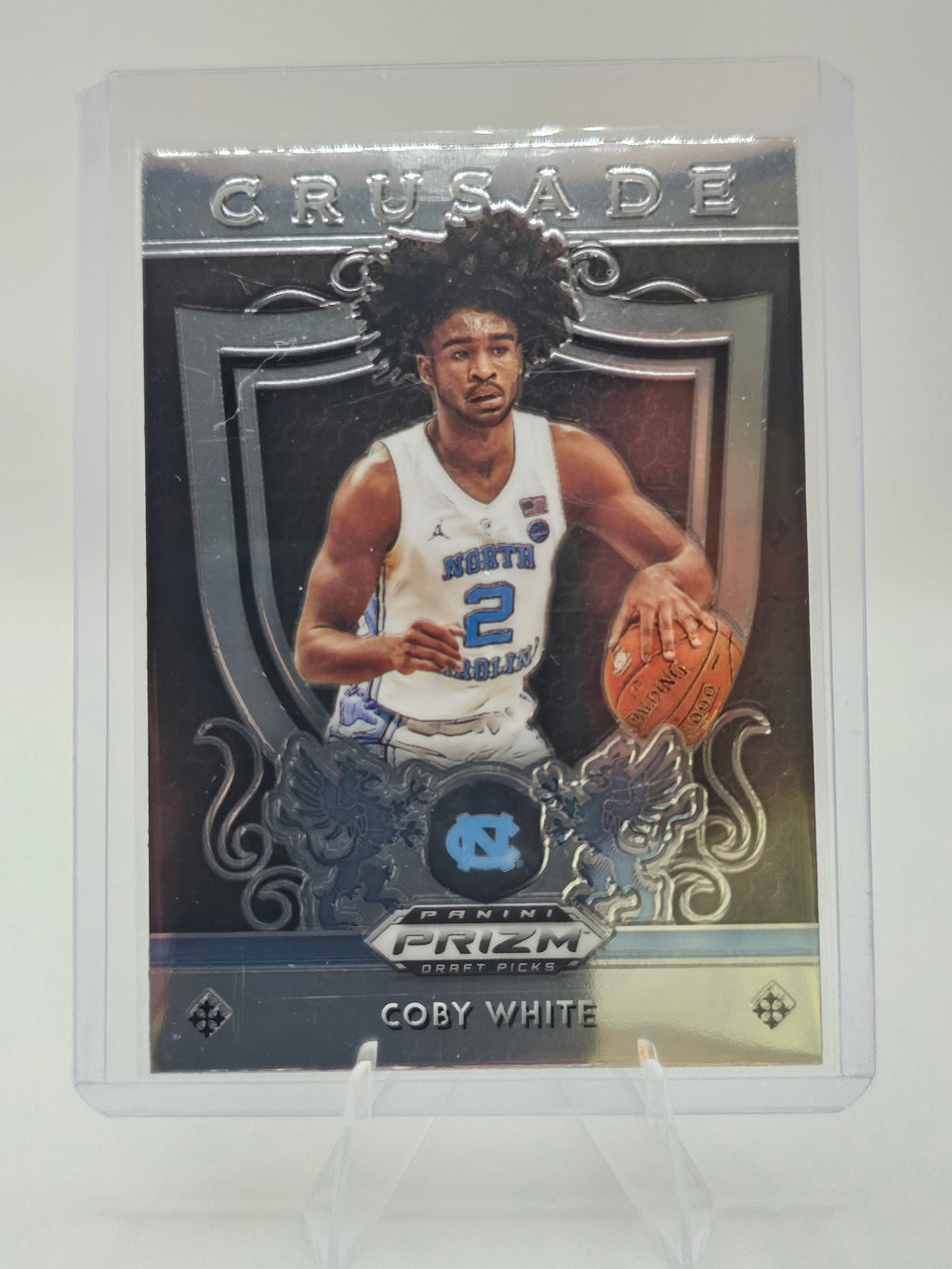 2019 Panini Prizm Draft Picks Crusade #8 Coby White RC Rookie North Carolina