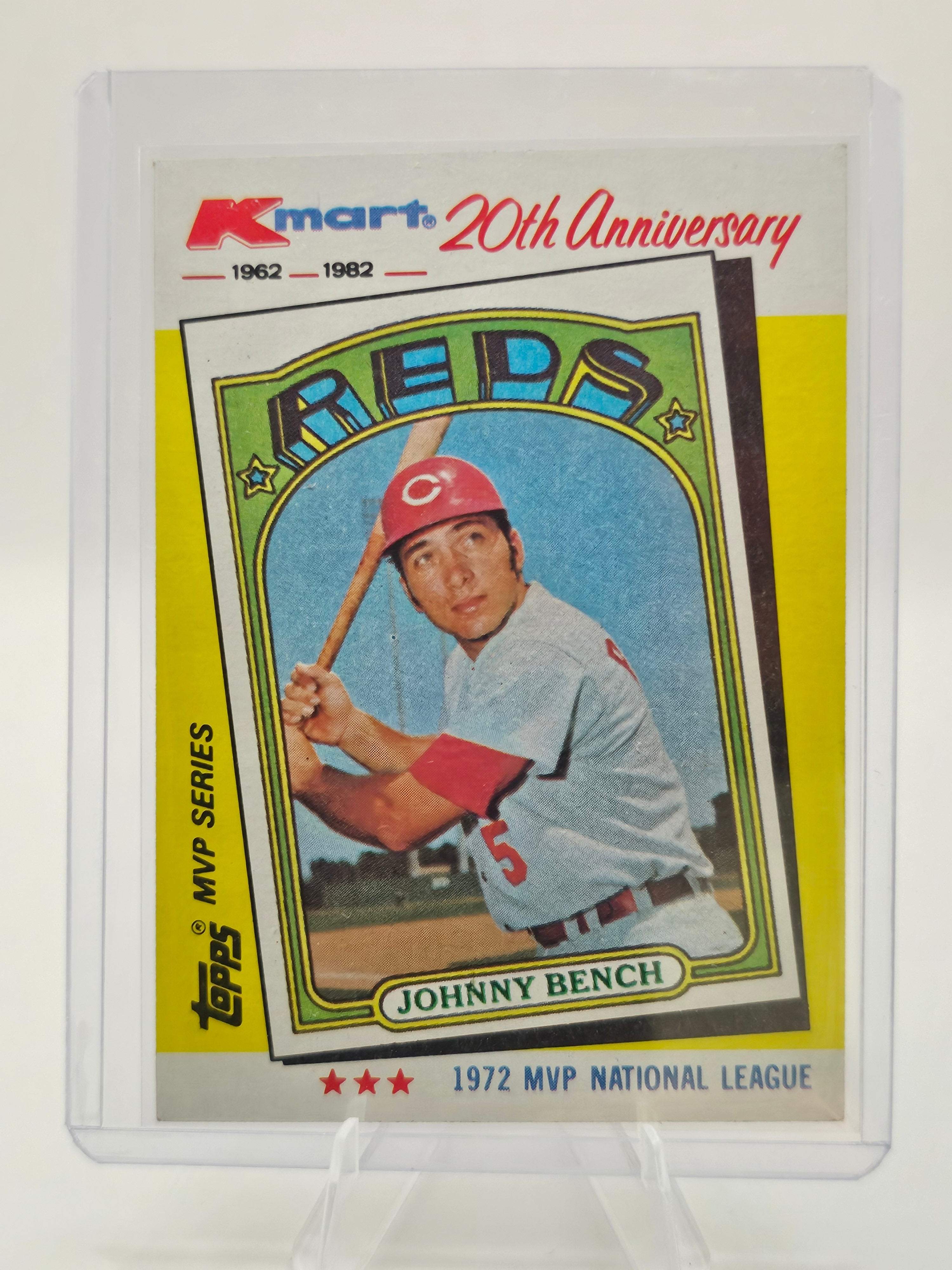1982 Topps Kmart 20th Anniversary MVP Series Johnny Bench Cincinnati Reds