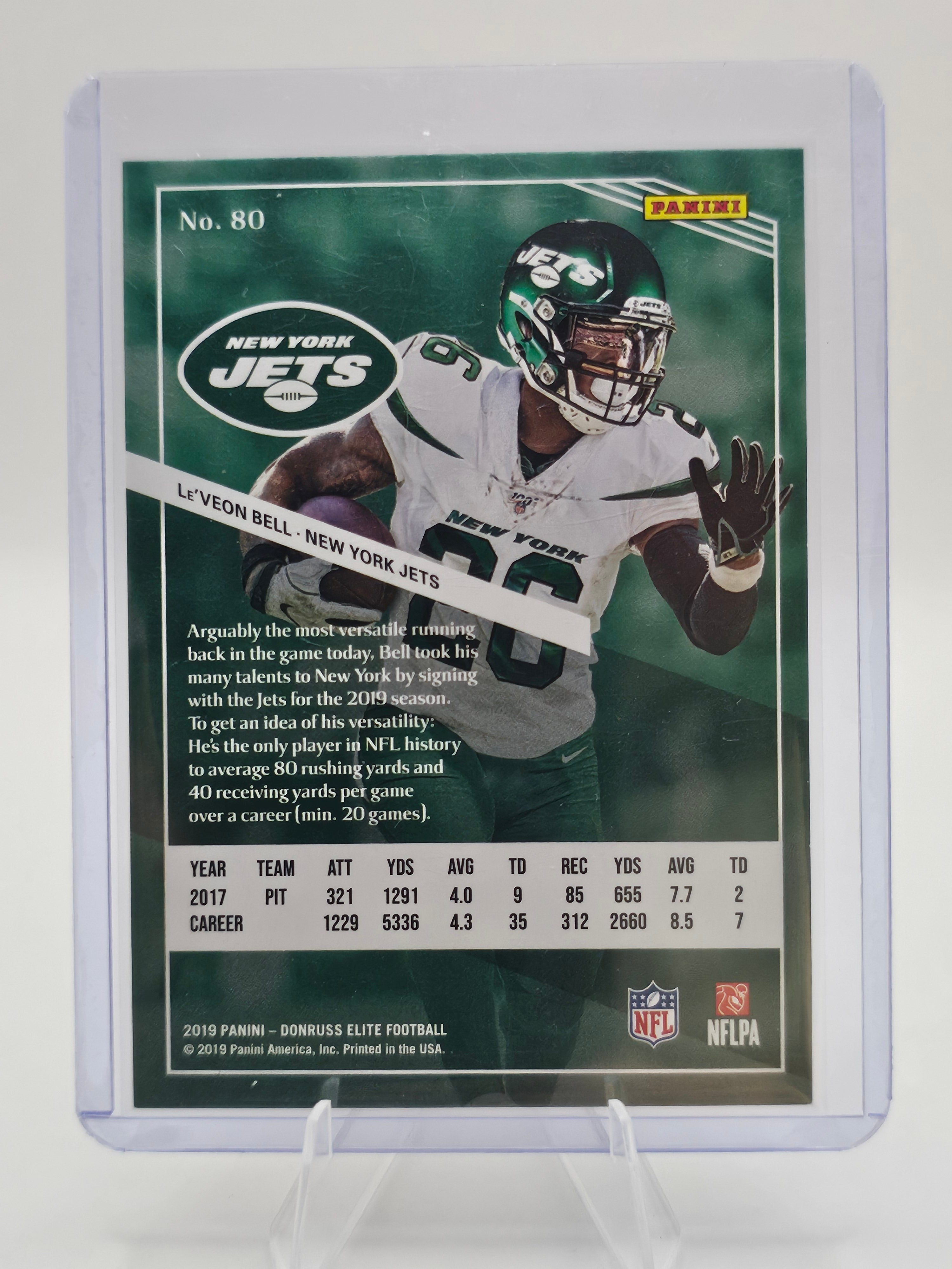 2019 Donruss Elite Aspirations #80 Le'Veon Bell 191/299 New York Jets