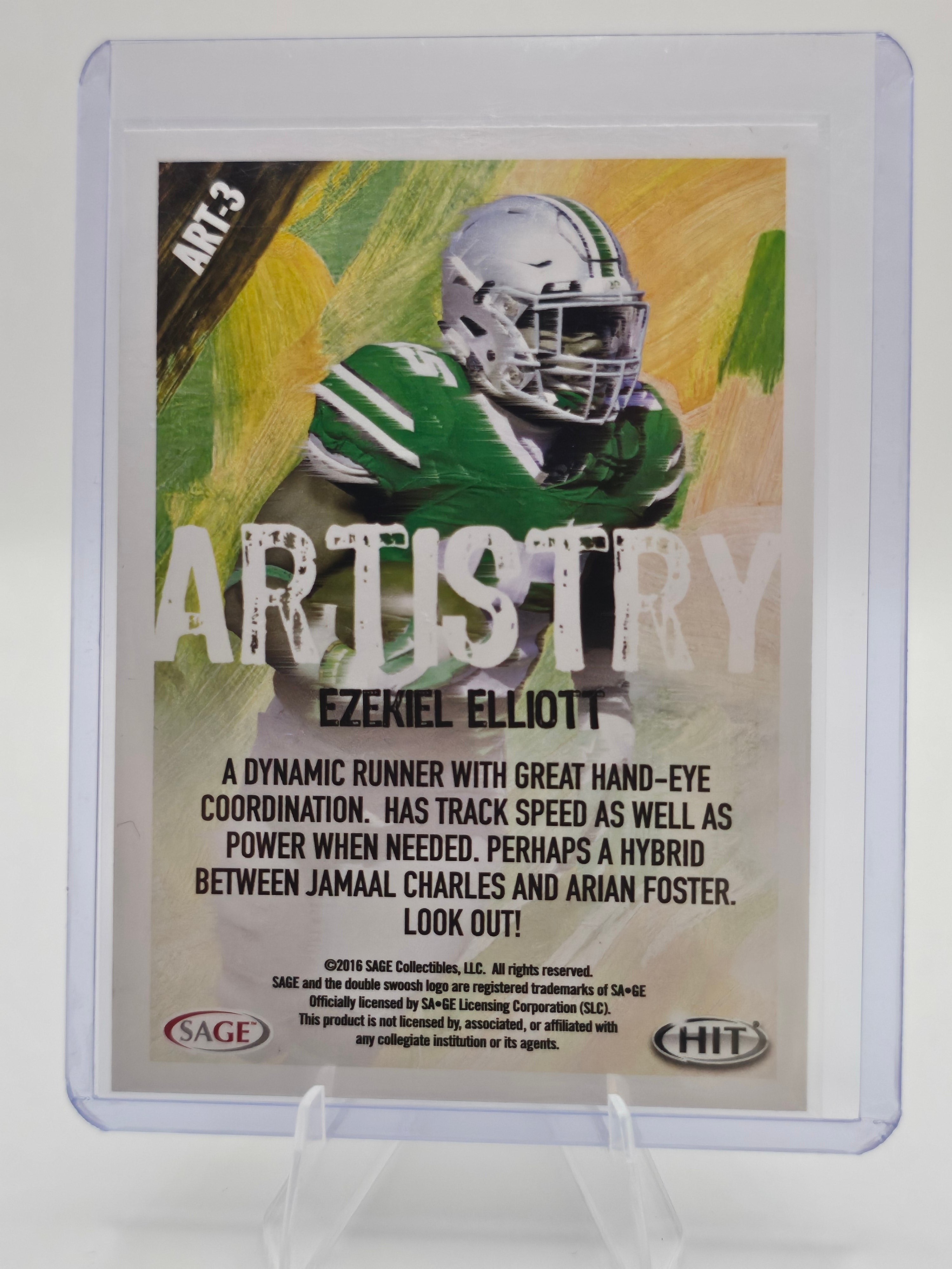 2016 SAGE HIT #ART-3 Ezekiel Elliott Artistry