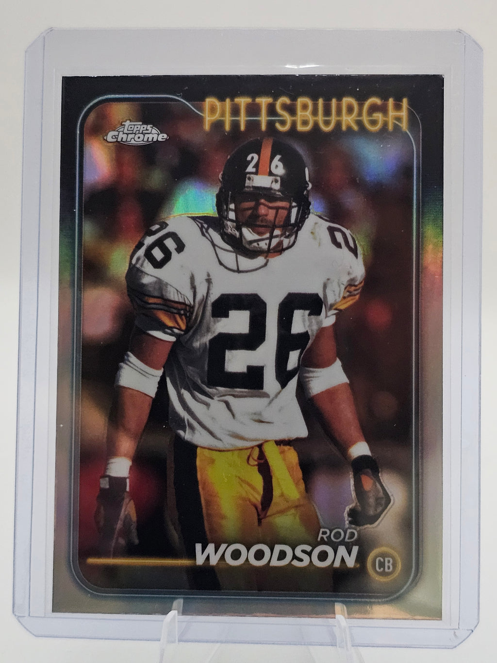 2024 Topps Chrome Refractor #166 Rod Woodson Pittsburgh Steelers Hall of Fame