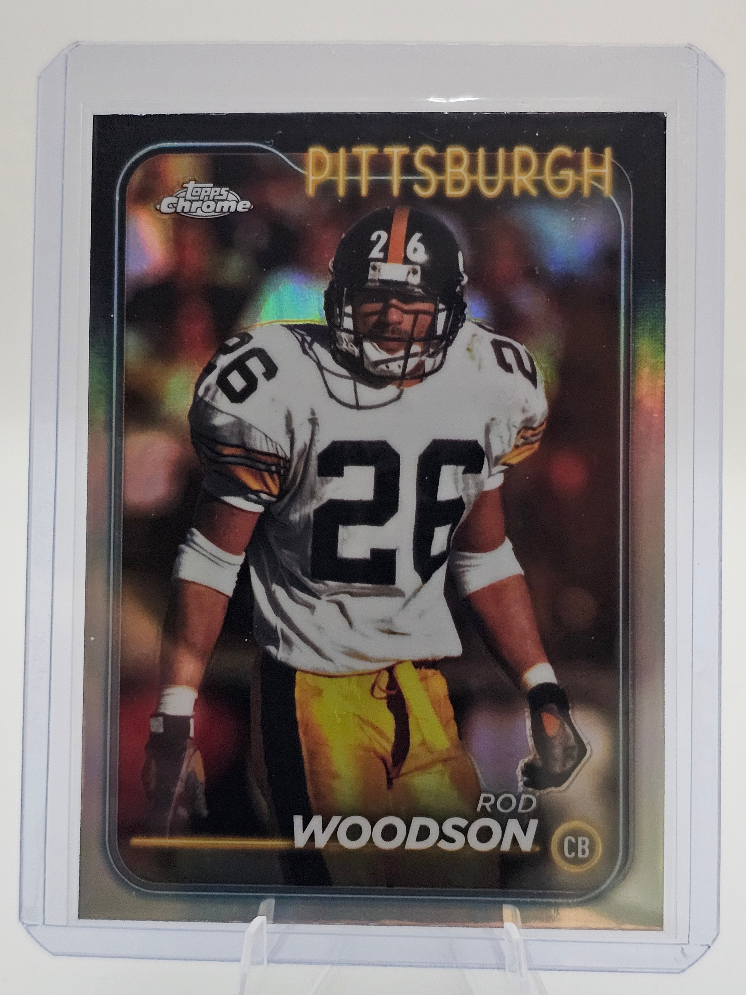 2024 Topps Chrome Refractor #166 Rod Woodson Pittsburgh Steelers Hall of Fame
