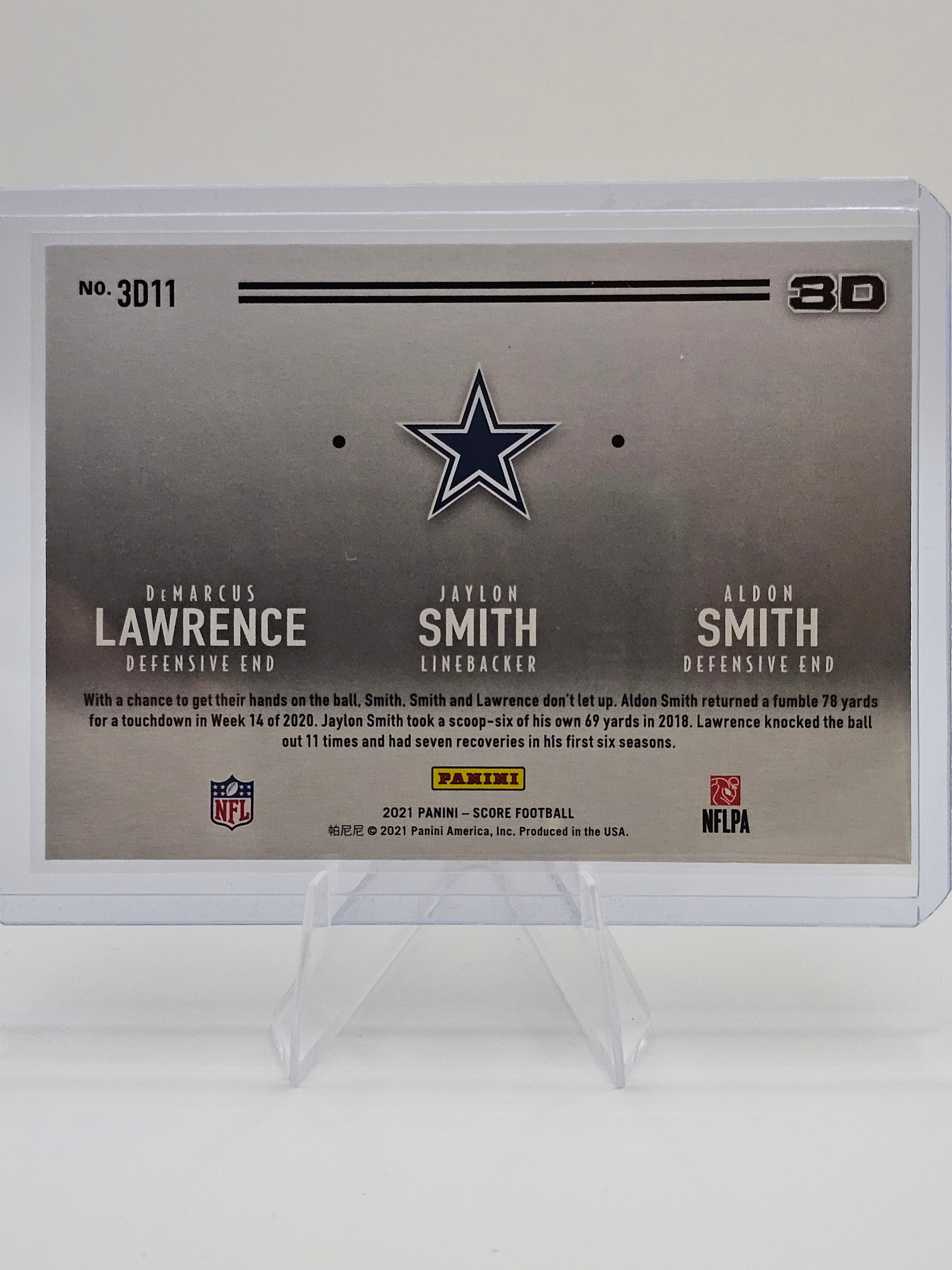 2021 Score #3D11 Aldon Smith / DeMarcus Lawrence / Jaylon Smith 3D