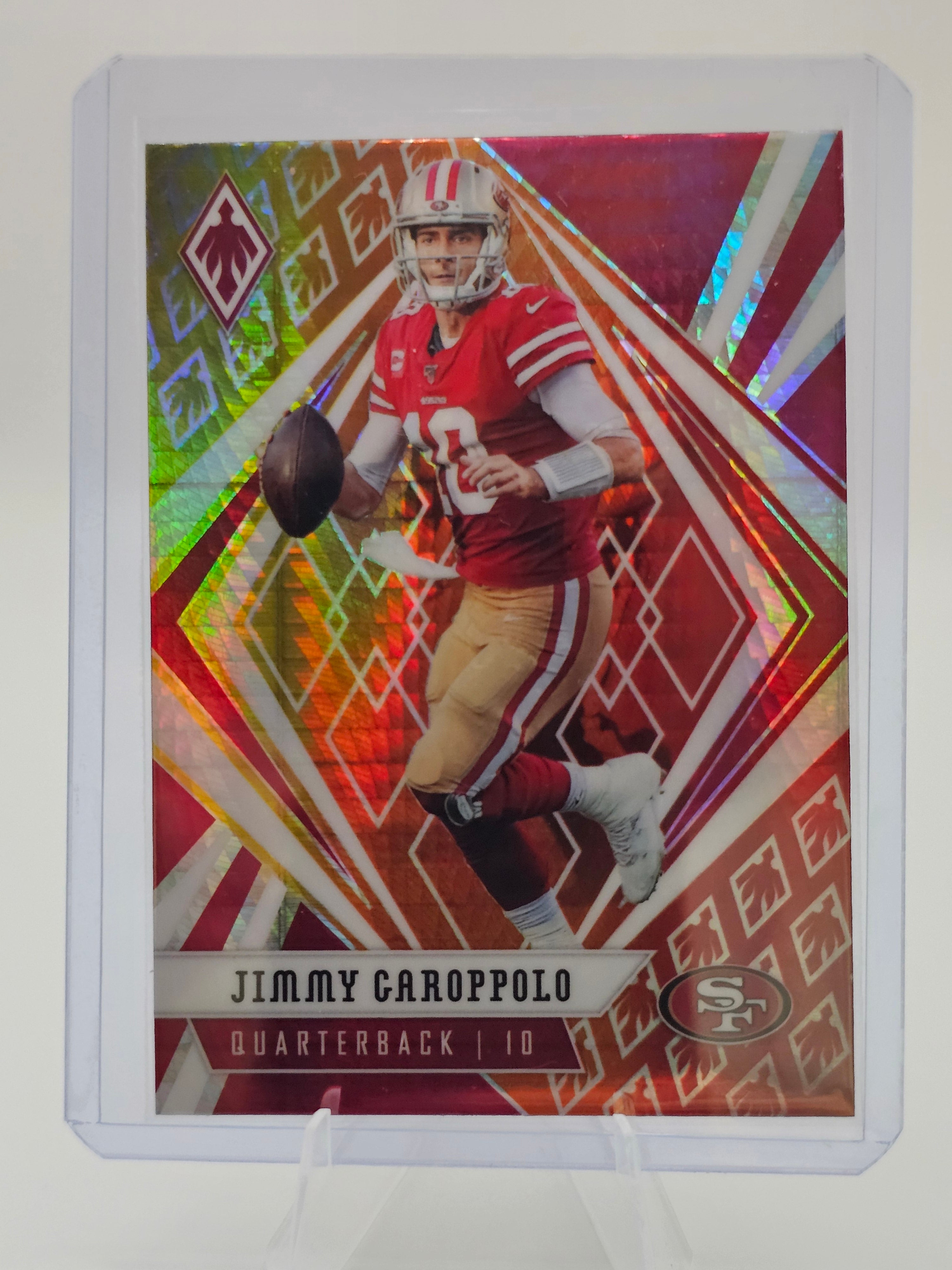 2020 Panini Phoenix Fire Burst #82 Jimmy Garoppolo Fanatics Exclusive 49ers