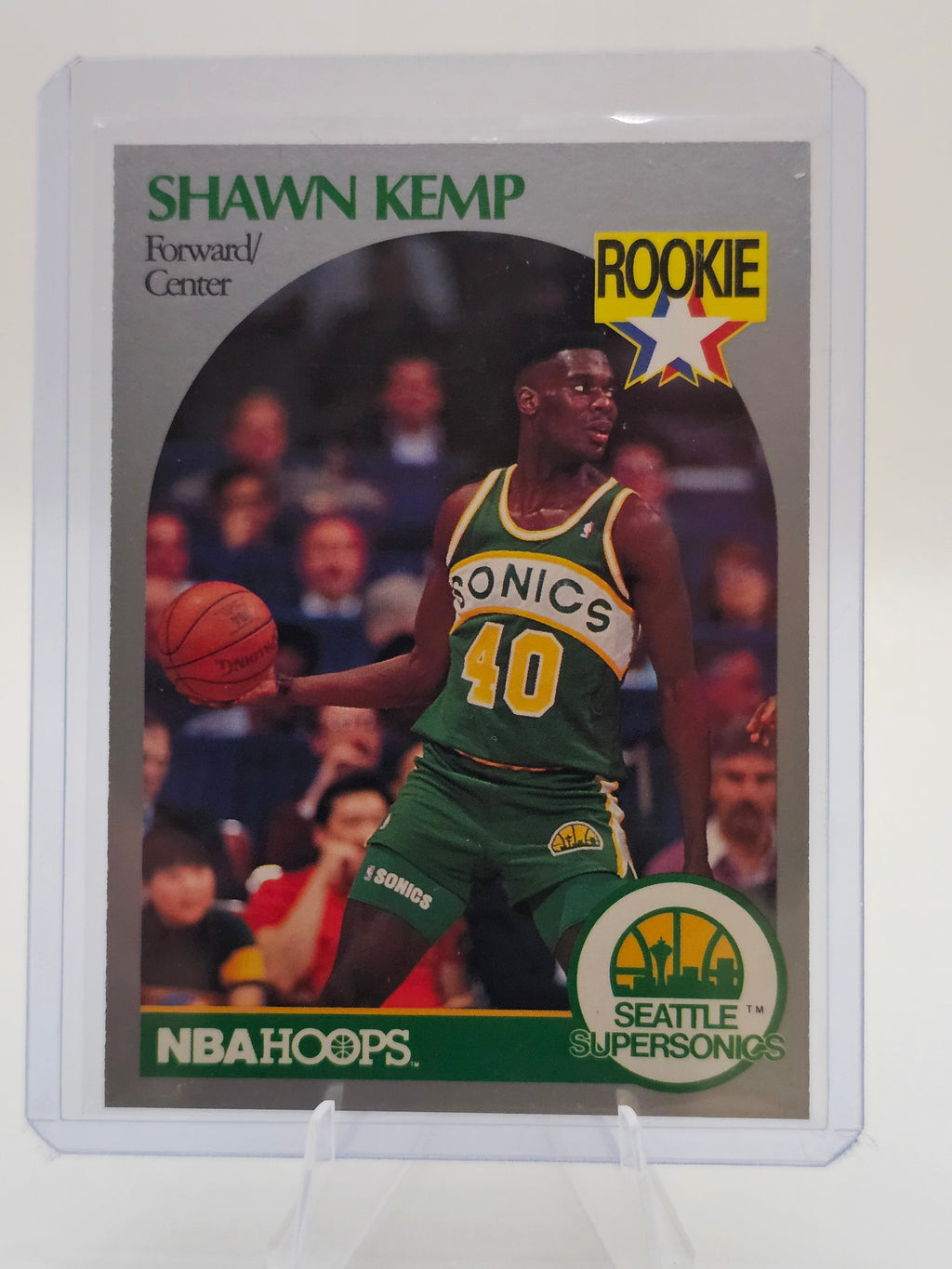 1990-91 NBA Hoops #279 Shawn Kemp Rookie RC Seattle SuperSonics
