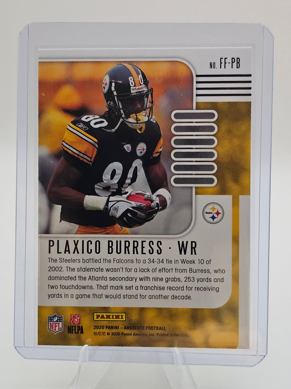2020 Panini Absolute Fantasy Flashback #FF-PB Plaxico Burress
