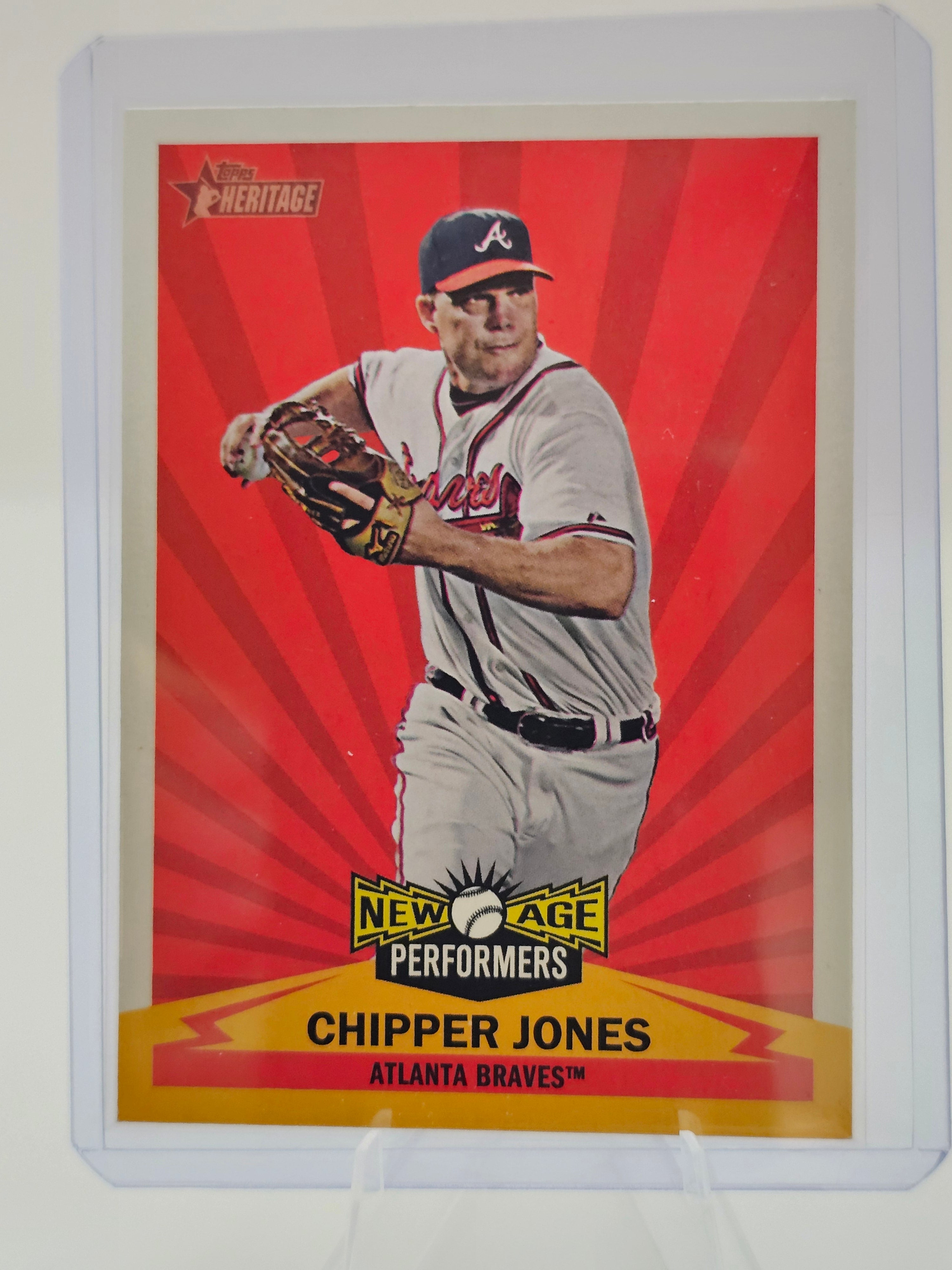 2012 Topps Heritage New Age Performers #NAP-CJ Chipper Jones Atlanta Braves