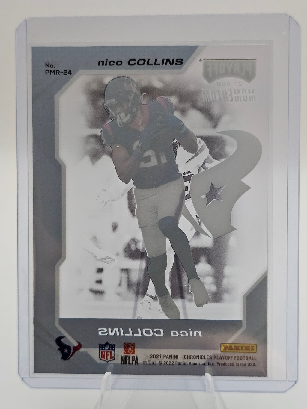 2021 Panini Chronicles Rookies Holo Silver #PMR-24 Nico Collins RC