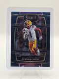 2022 Panini Select Draft Picks #82 Ja’Marr Chase Blue Prizm