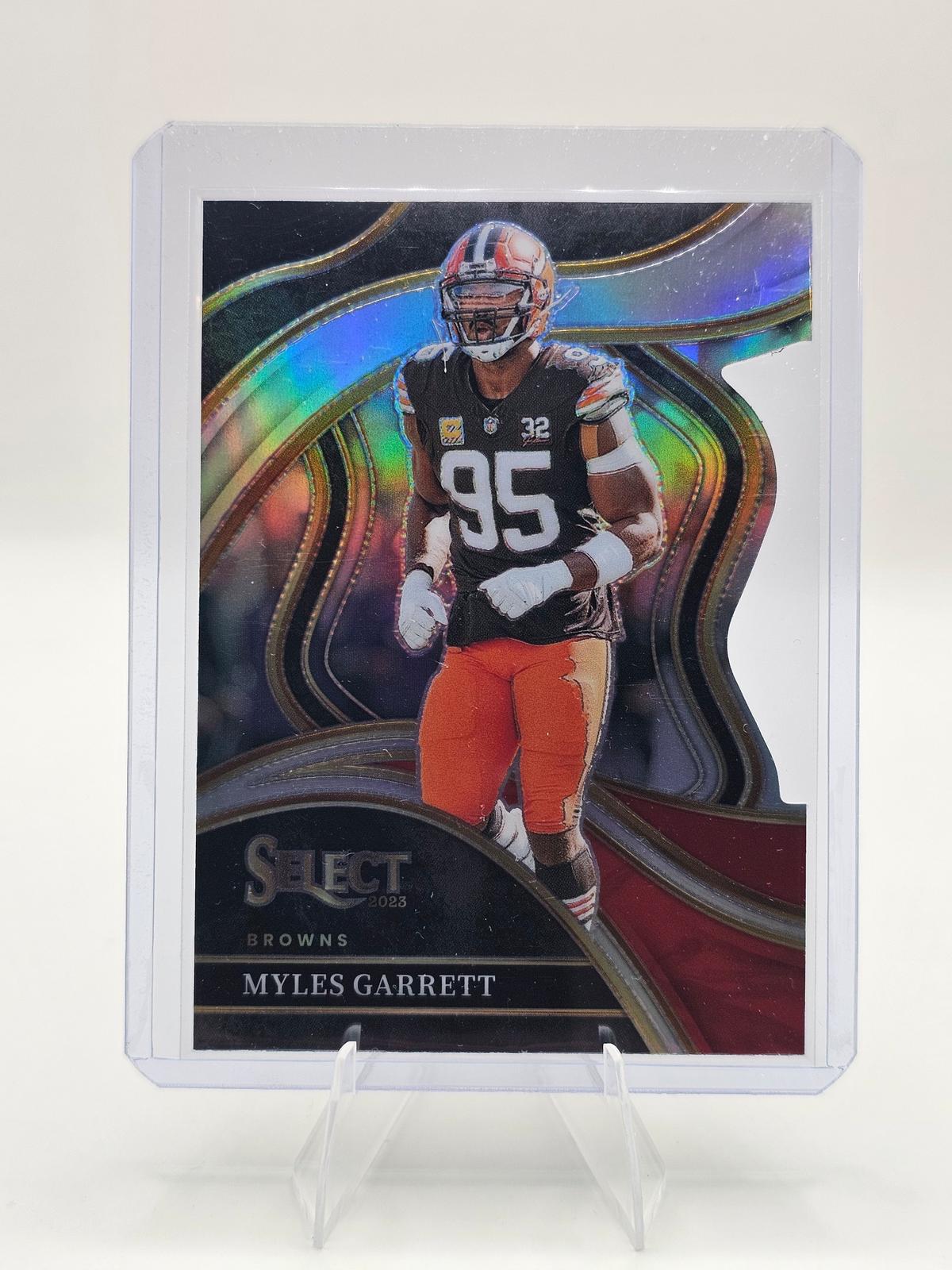2023 Panini Select #232 Myles Garrett Club Level Silver Prizm