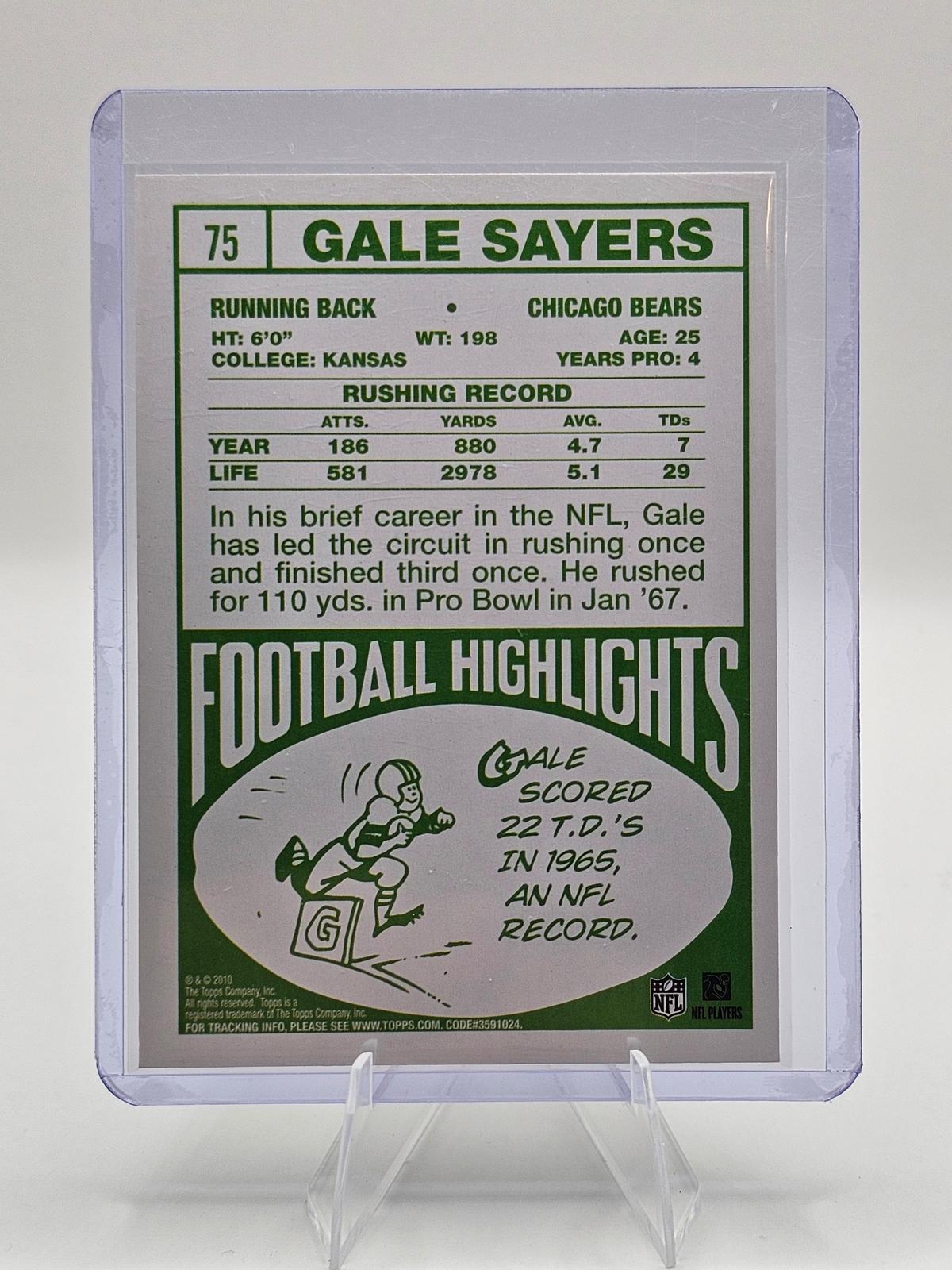 2010 Topps Anniversary Reprints #75 Gale Sayers