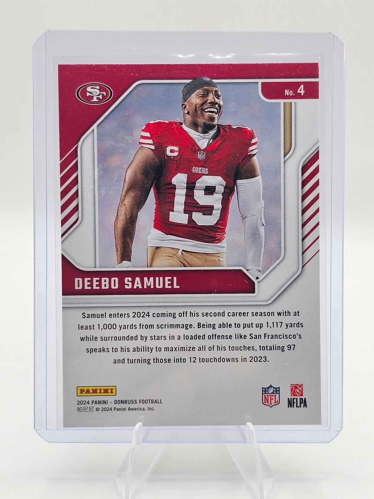 2024 Donruss #4 Deebo Samuel Elite Series