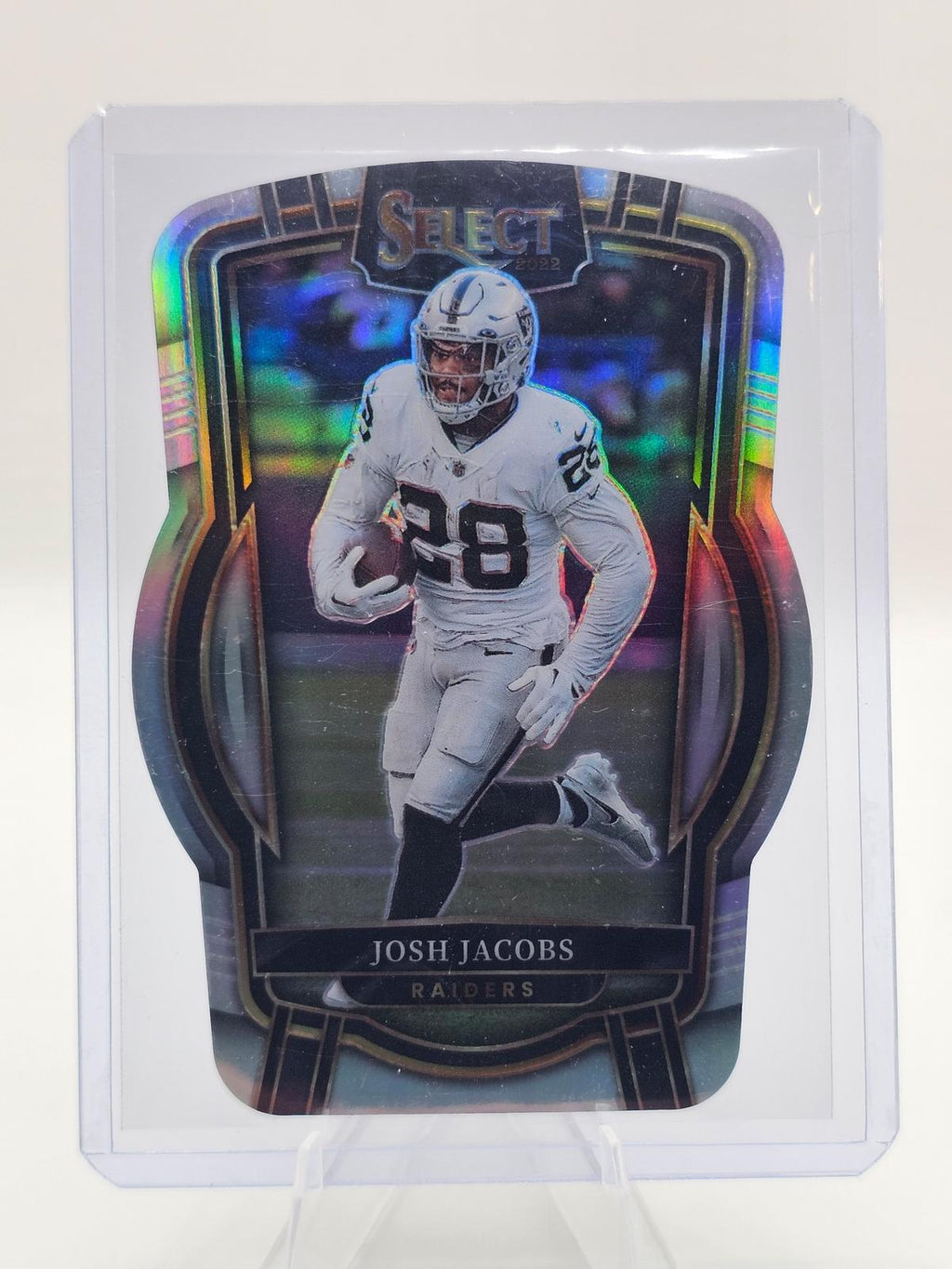 2022 Panini Select #250 Josh Jacobs Club Level Silver Prizm