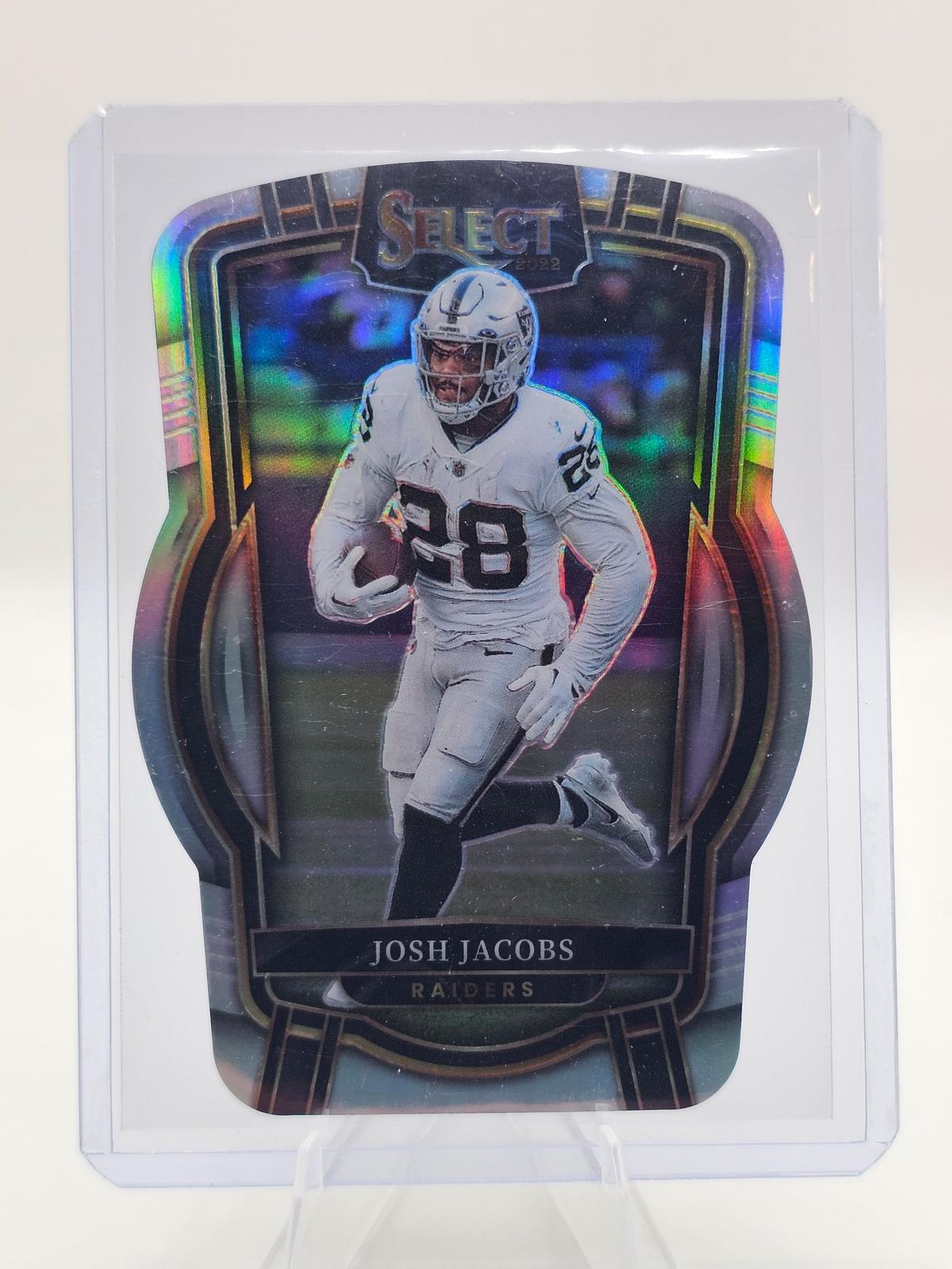 2022 Panini Select #250 Josh Jacobs Club Level Silver Prizm