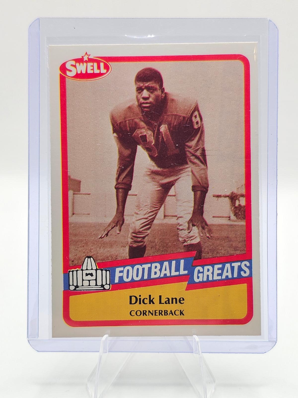 1989 Swell Greats #85 Dick “Night Train” Lane Detroit Lions HOF